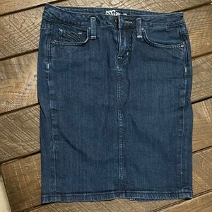 Miss Me Jean Stretch Skirt, Size Medium